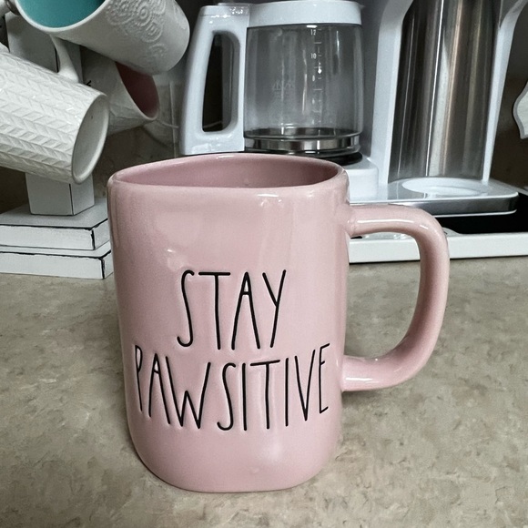 Rae Dunn STAY PAWSITIVE Coffee Tea Mug - Picture 2 of 5